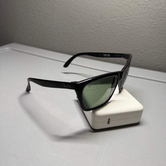 Ray Ban Sunglasses Black Frame Green Lens Men Unisex Bausch Lomb France